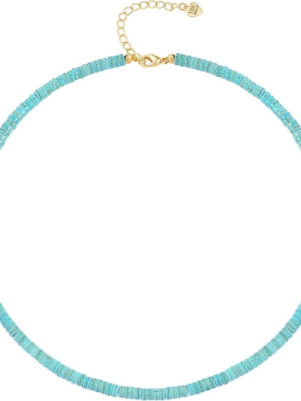 Bohemian Beaded Choker Necklace 18K Gold Plated Bead Pendant Necklace Vintage Ha